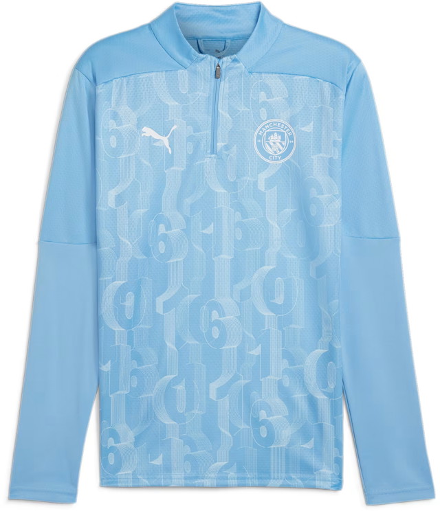 Póló Puma Manchester City Pre-match Quarter-Zip Kék | 777579-21