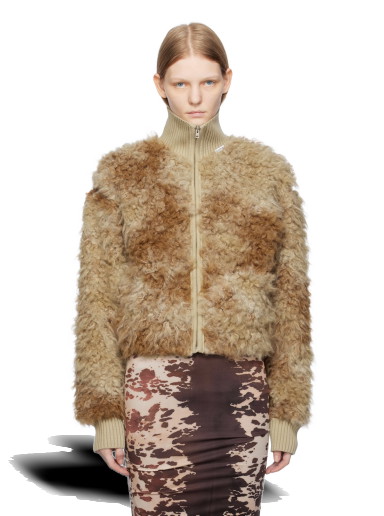 Dzsekik Acne Studios Furry Faux-Fur Bézs | A90566-