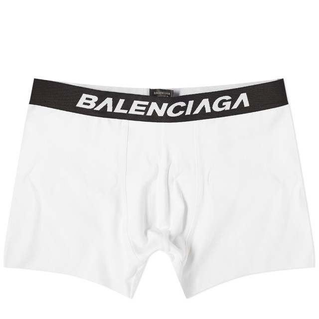 Boxerek Balenciaga Logo Boxer Briefs Fehér | 766944-4B7B2-9060