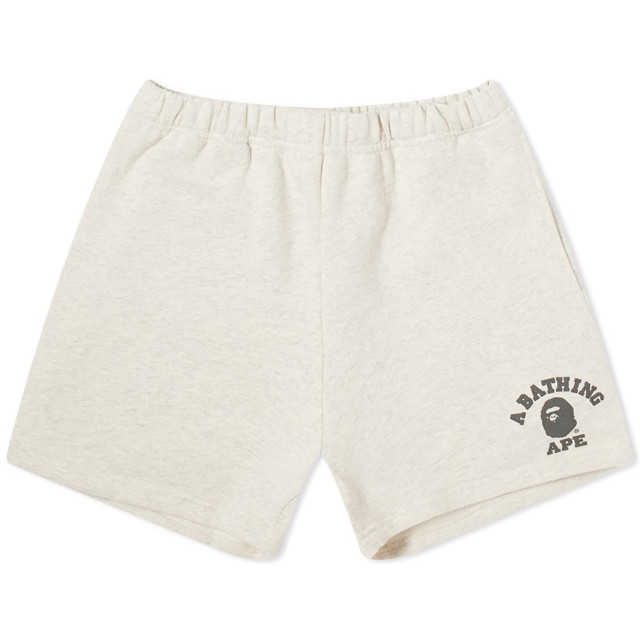 Rövidnadrág BAPE A Bathing Ape College Sweat Shorts Szürke | 001SPJ802001L-GRY