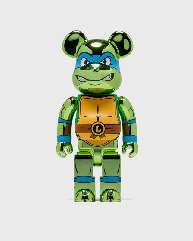 Gyűjthető Medicom Toy TMNT LEONARDO CHROME 1000% BE@RBRICK Figure Zöld | MED1686