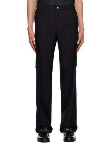 Nadrág Versace Straight-Leg Cargo Pants Fekete | 1012368_1A08771