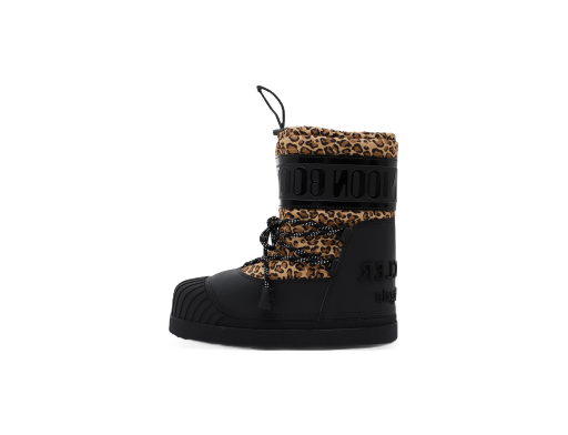 Sneakerek és cipők Moncler Palm Angels x Shedir Snow Boots Black Leopard Print Fekete | 4H70000 - 02T1U230