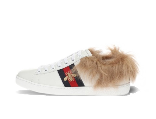 Sneakerek és cipők Gucci Ace Fur White W Fehér | 498199 0FI50 9096