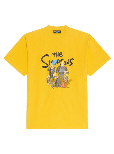 Póló Balenciaga The Simpsons x Small Fit T-Shirt Sárga | 670943TLVG70720