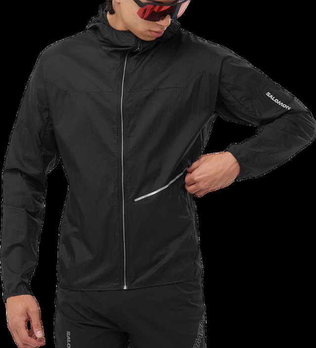 Dzsekik Salomon SENSE AERO WIND JKT M Fekete | lc2191100