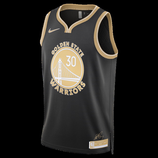 Sportmezek Nike Dri-FIT NBA Swingman Stephen Curry Golden State Warriors 2024 Select Series Fekete | FN5907-053