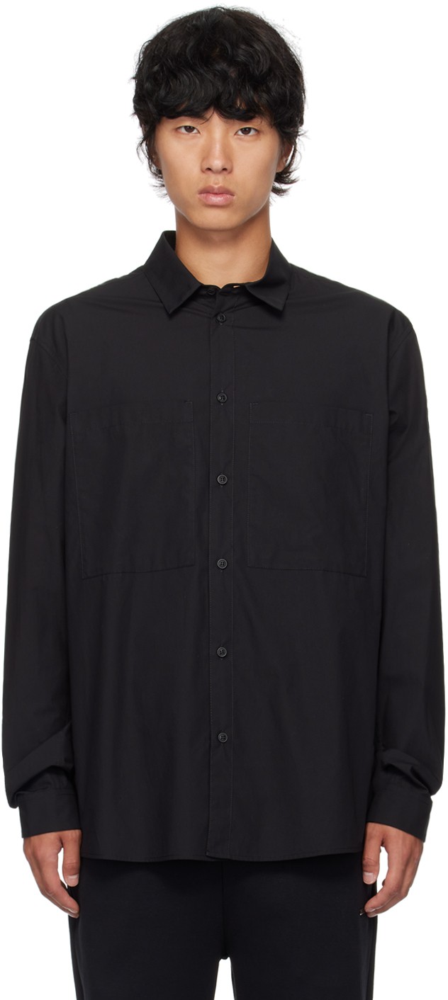 Ing Moncler Black Patch Pocket Shirt Fekete | J20912F00001549CG