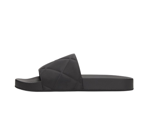 Sneakerek és cipők Bottega Veneta Rubber Slider Sandals "Black" Fekete | 640050 V00P0