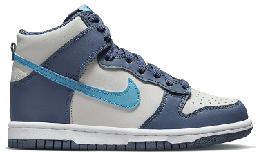 Sneakerek és cipők Nike Dunk High Light Bone Diffused Blue GS Kék | DB2179-006, 0