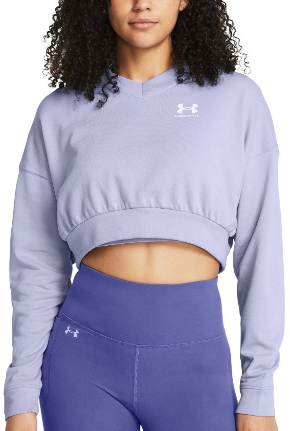 Sweatshirt Under Armour Rival Terry OS Crop Crw-PPL Orgona | 1382738-539