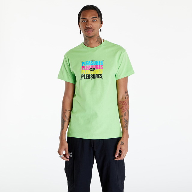 Póló Pleasures Cmyk T-Shirt Zöld | P24SP051 LIME