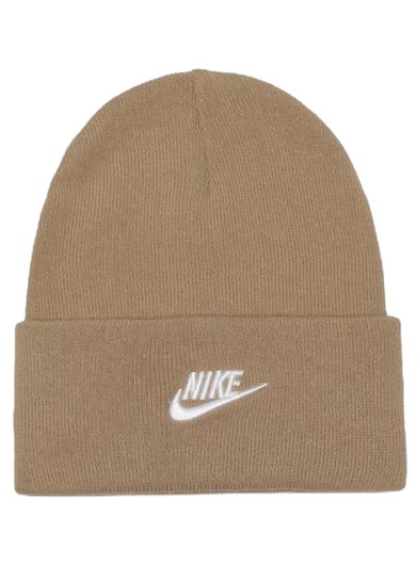 Beanie sapkák Nike Peak Tall Cuff Beanie Bézs | FB6528-247