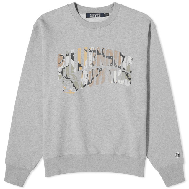 Sweatshirt BILLIONAIRE BOYS CLUB Camo Arch Logo Sweatshirt Szürke | B24122-GRY