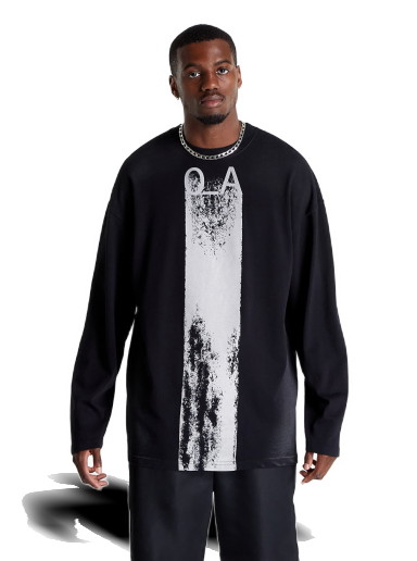 Sweatshirt A-COLD-WALL* Test Print LS T-Shirt Fekete | ACWMTS094 Black