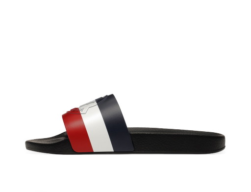 Sneakerek és cipők Moncler Basile Pool Slides Black Tricolour Fekete | 4C700 0001A49998