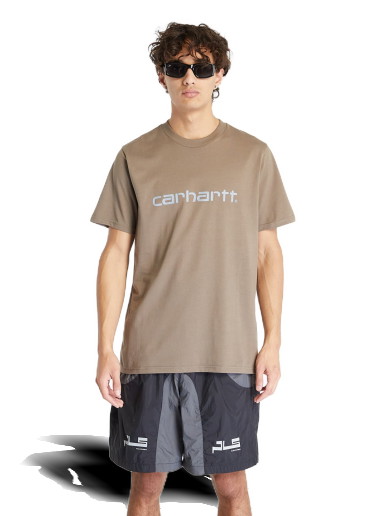Póló Carhartt WIP Short Sleeve Script T-Shirt Barna | I031047.1R8XX