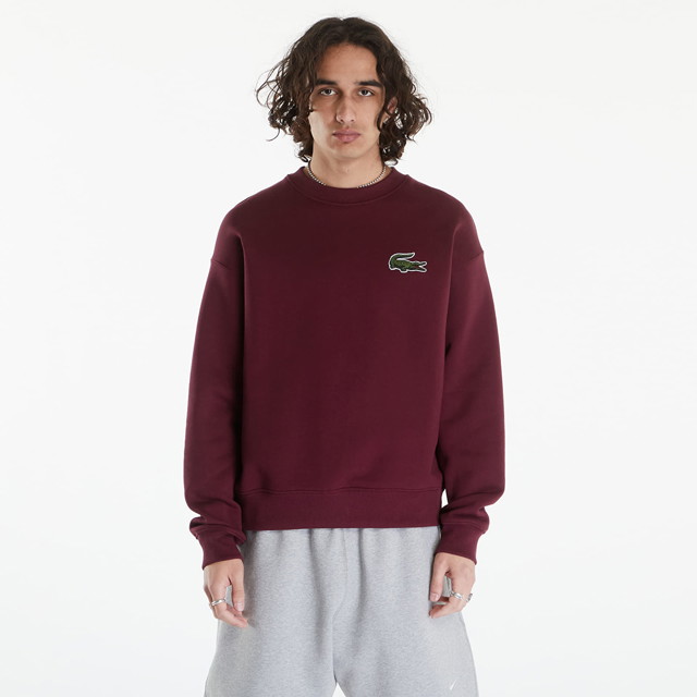 Sweatshirt Lacoste Sweatshirt Spleen Burgundia | SH6405 IXZ