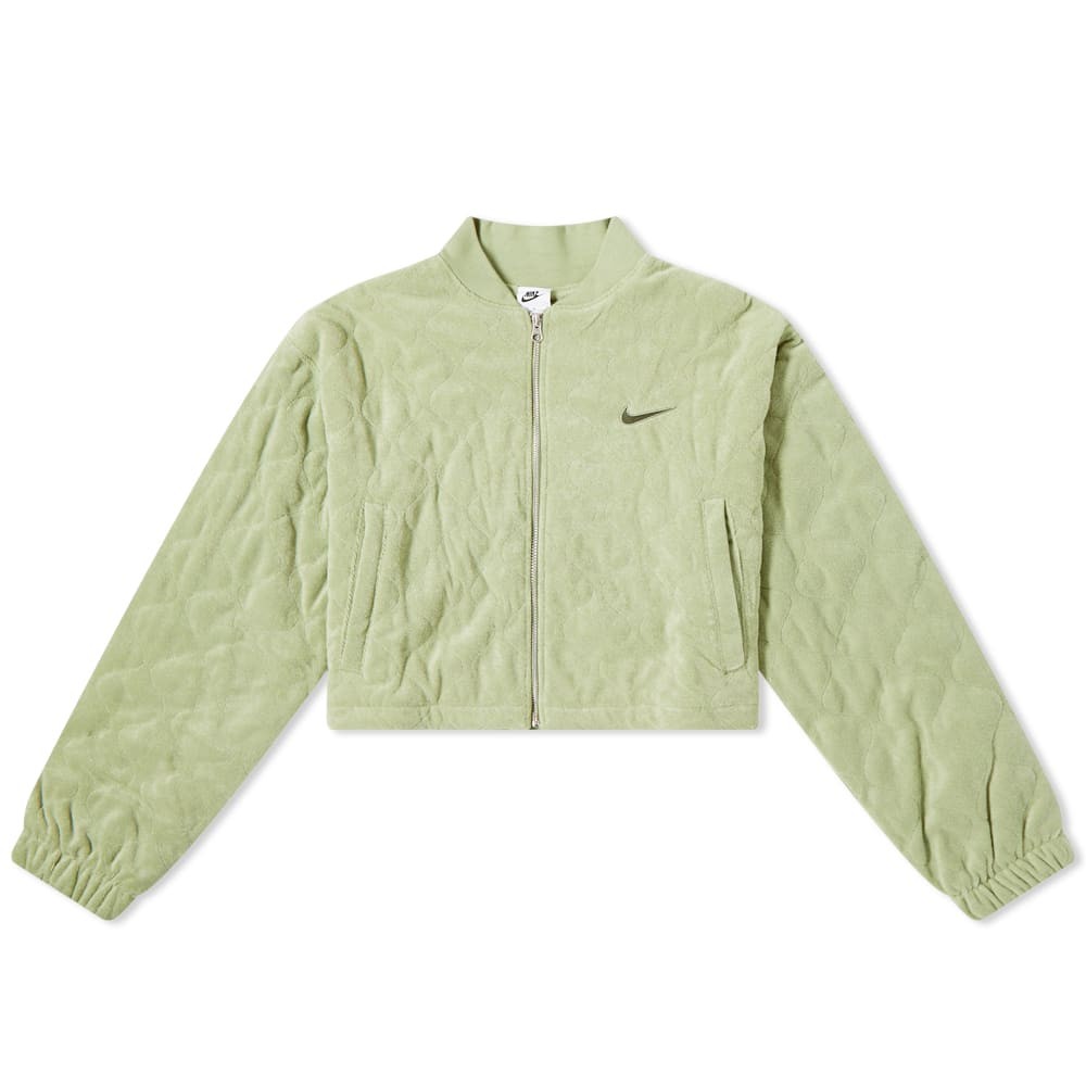 Dzsekik Nike Terry Quilted Jacket Zöld | DV7826-386, 0
