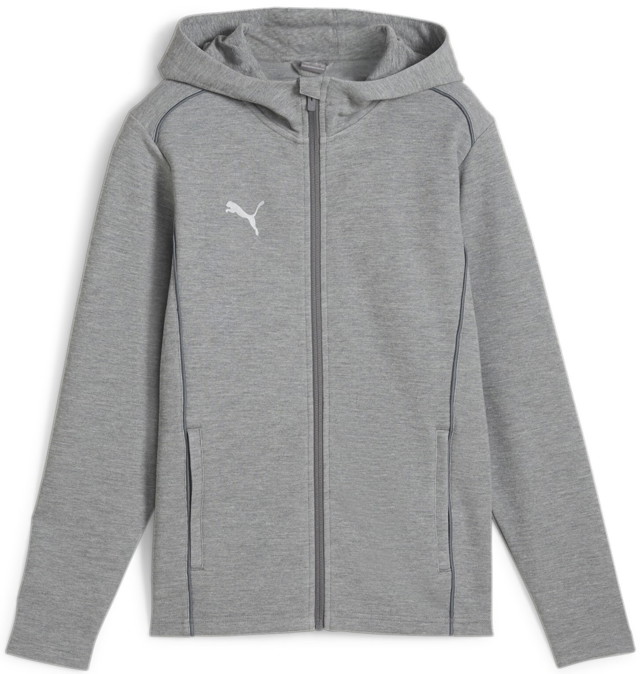 Sweatshirt Puma teamFINAL Casuals Hooded Jkt Szürke | 658528-33