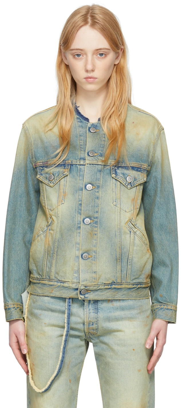 Dzsekik Maison Margiela Denim Jacket Kék | S30AM0547 S30561