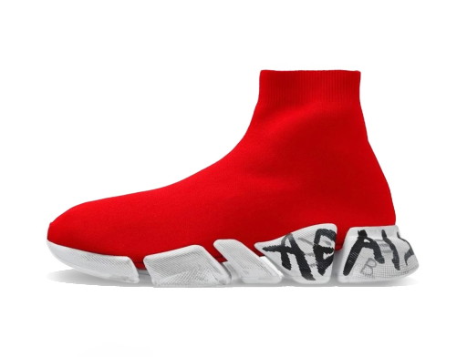 Sneakerek és cipők Balenciaga Speed 2.0 "Graffiti Red White" 
Piros | 617239W2DD46091