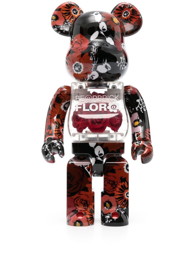 Gyűjthető Medicom Toy Be@rbrick Flor@ 400％ figure - Black Barna | 453095660209718033905