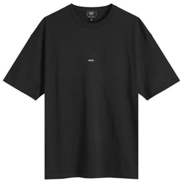 Póló A.P.C. Micro Logo T-Shirt Fekete | COHBW-H26386-TZC