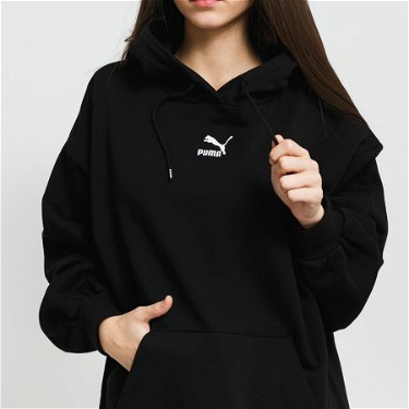 Sweatshirt Puma Classics Oversized Hoodie Fekete | 530412 01, 2