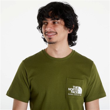 Póló The North Face T-Shirt Berkeley California Pocket S/S Tee Forest Olive Zöld | NF0A87U2PIB1, 2