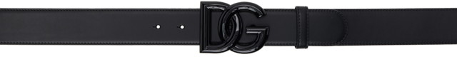 Övek Dolce & Gabbana Black DG Belt Fekete | BE1578 AQ069