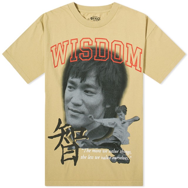 Póló Awake NY Bruce Lee T-Shirt Bézs | AWK-FW23-TS006-KHK