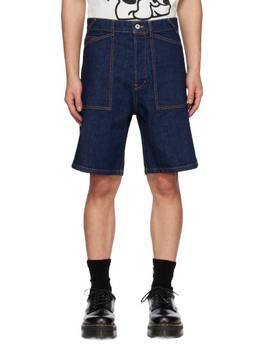 Rövidnadrág KENZO Paris Sailor Denim Shorts Sötétkék | FD55DS4006B1