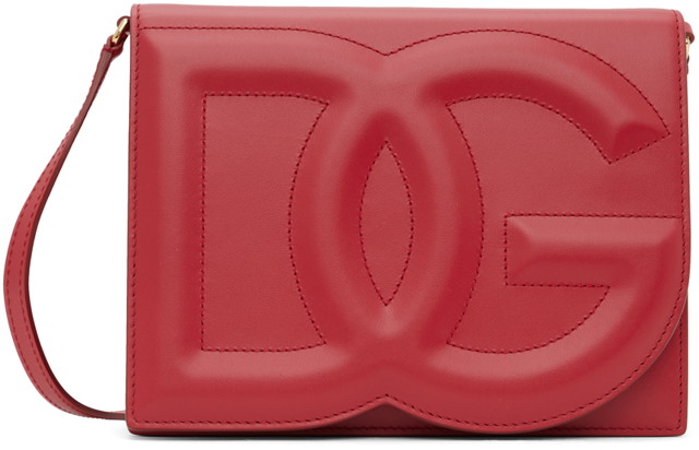 Válltáskák Dolce & Gabbana Red D&G Logo Crossbody Bag 
Piros | BB7287 AW576