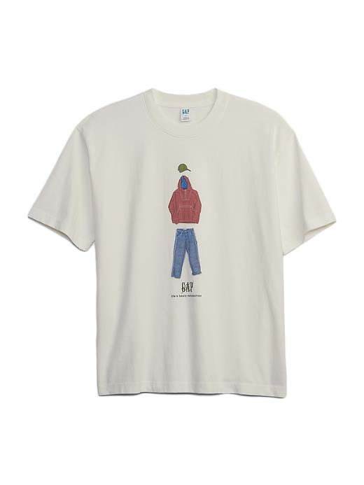 Póló GAP Re-Issue × Sean Wotherspoon Graphic Logo T-Shirt New Off White Fehér | 837647