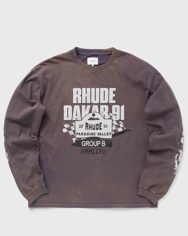 Póló Rhude DAKAR 91 LS TEE Szürke | RHPF23TT020126751675