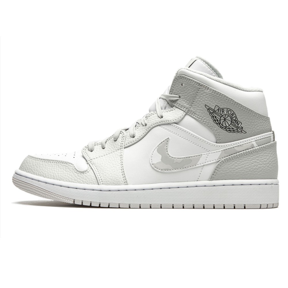 Sneakerek és cipők Jordan Air Jordan 1 Mid "Swoosh Logo - Grey Camo" Fehér | DC9035-100, 0