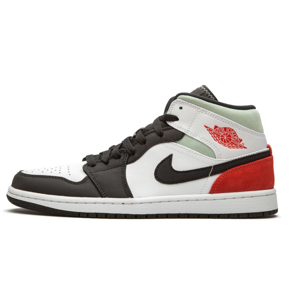 Sneakerek és cipők Jordan Air Jordan 1 Mid SE "Red Black Toe" Fehér | 852542-100, 0