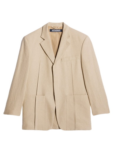 Dzsekik Jacquemus La Veste D'Homme Square Bézs | 213JA101-1029-150