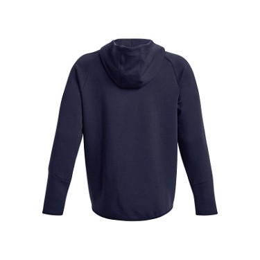 Sweatshirt Under Armour Unstoppable Fleece Full-Zip Hoodie Sötétkék | 1379806-410, 3