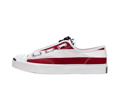 Sneakerek és cipők Converse Jack Purcell Zip Ox TakahiroMiyashita TheSoloist White Red Burgundia | 164836C