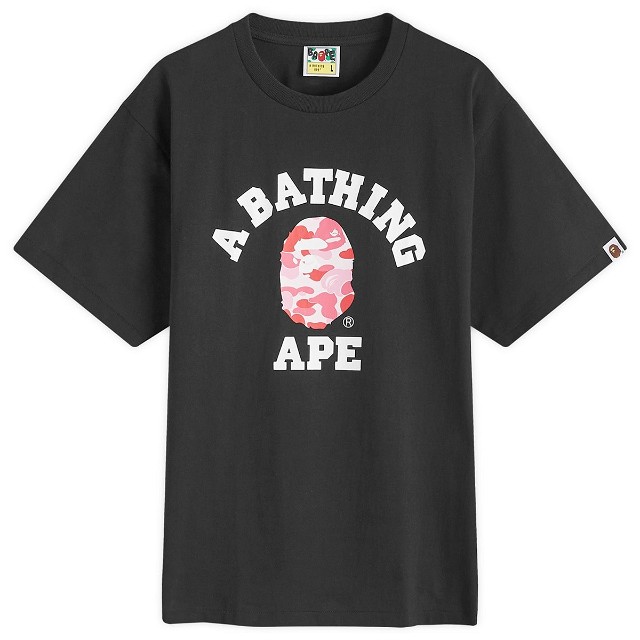 Póló BAPE A Bathing Ape ABC Camo College T-Shirt Fekete | 001TEK301005M-BKP