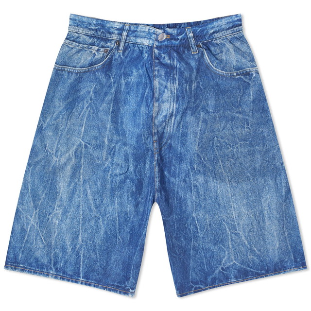 Fürdőruha Balenciaga Denim Look Technical Fabric Swim Shorts Kék | 771233-TQVC1-4108