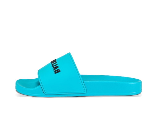 Sneakerek és cipők Balenciaga Pool Slides Turquoise Türkizkék | 565826W1S804660