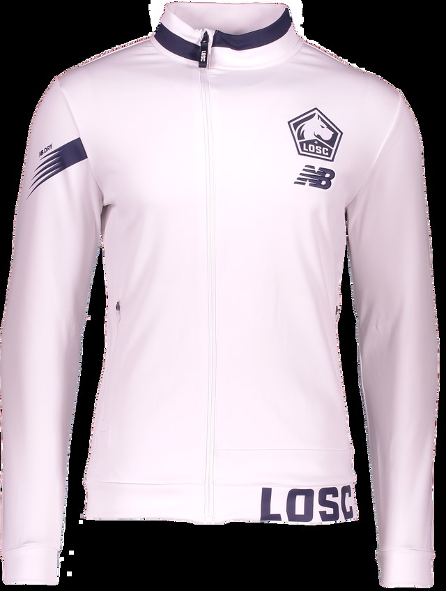 Dzsekik New Balance LOSC Lille Prematch Jacket 2023/24 Rózsaszín | mj231076-awy