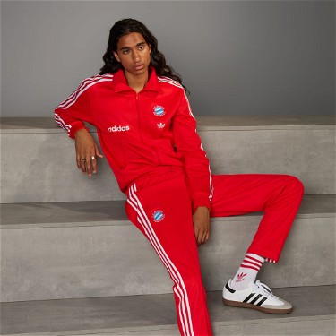 Sweatshirt adidas Performance FC Bayern Beckenbauer Track Top 
Piros | IS0340, 5