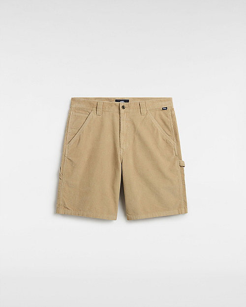 Rövidnadrág Vans Drill Chore Loose Carpenter 21" Corduroy Shorts Bézs | VN000G6X4MG