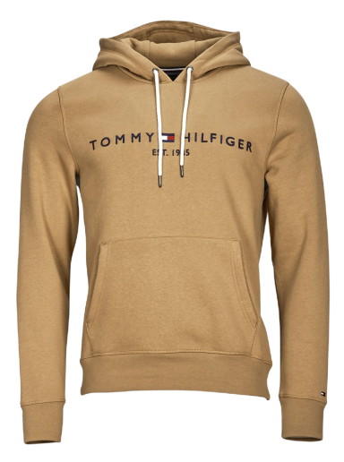 Sweatshirt Tommy Hilfiger Logo Hoodie Bézs | MW0MW11599-GW8