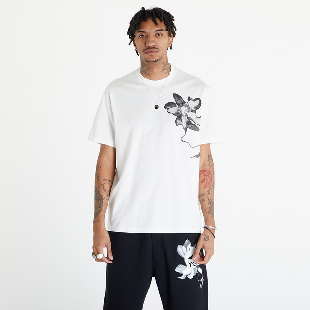 Póló Y-3 Graphic Short Sleeve Tee UNISEX Off White Fehér | IV7737