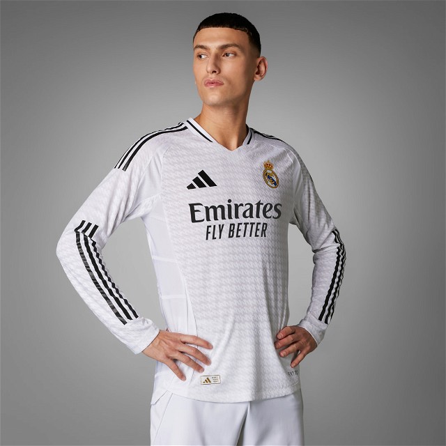 Sportmezek adidas Performance Real Madrid 24/25 Long Sleeve Authentic Home Jersey Fehér | IT5204
